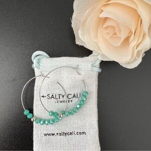 Salty Cali Turquoise Hoop Earrings